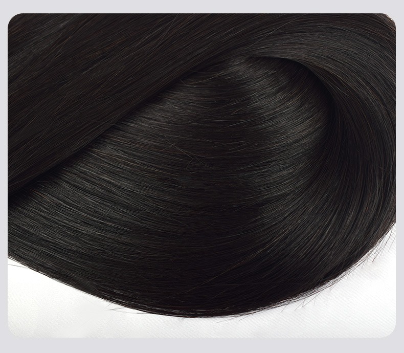 Transform your appearance with our crystal thread hair extensions, showcasing full real hair for a charming and glamorous style, perfect for the chic setting of a hair salon
